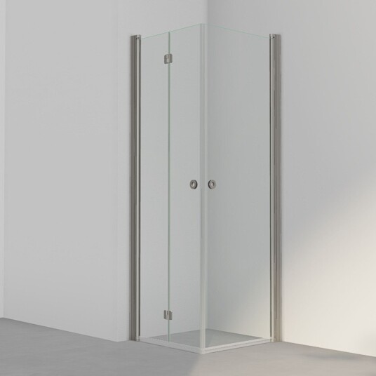 INR Iconic Nordic Rooms Dusjhjørne Linc 66 Flex Standardmål Stone / 70x70cm Venstre Hengslet