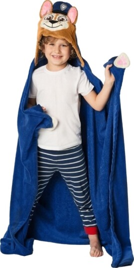 Paw Patrol Chase Luksus Poncho Med Hætte