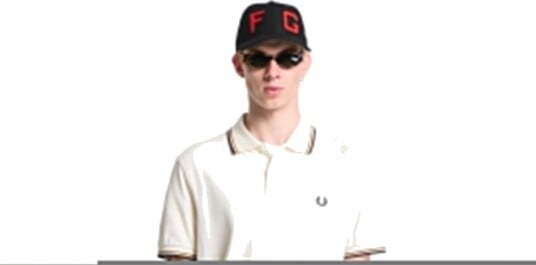 Fred Perry The Twin Tipped Fp Shirt CreaM