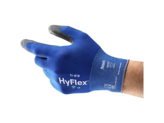 Ansell Healthcare Europe S.a/N.v. Hyflex 11618R100-1P Polyuretan Arbejdshandske Handsker 10 En 21420:2020 1 Paar