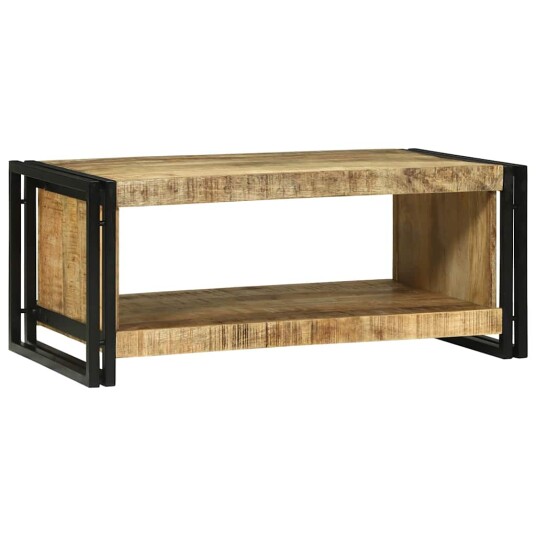 Kaffebord 90x50x38 cm Solid Grovt Tre Mangotre