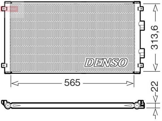 Kondensator DENSO DCN46039 Kondensator DENSO DCN46039