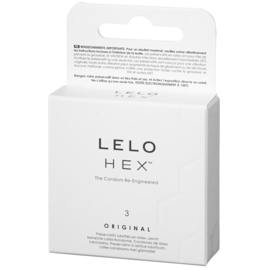 LELO Hex Original kondomer 3 stk - Klar
