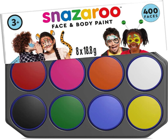 Snazaroo Ansiktsfärg palett 8x18ml