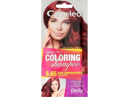 Delia Cosmetics Cameleo Coloring Shampoo No. 6.65 Pomegranate Fruit 1Pc