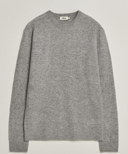 Altea Cloud Cashmere Blend Sweater Grey Melange