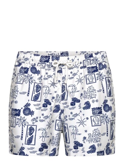 Björn Borg Borg Print Swim Shorts   White   S