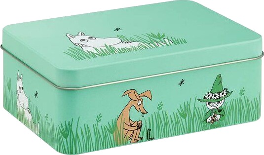 Muurla Mummi metallboks Gutter 14,5x10,5 cm grønn