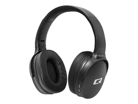 Qoltec - Hodetelefoner Med Radio Med Mikrofon - Full Størrelse - Bluetooth - Trådløs, Kablet - 3,5 Mm Jakk - Svart Qoltec - Hodetelefoner Med Radio Med Mikrofon - Full Størrelse - Bluetooth - Trådløs, Kablet - 3,5 Mm Jakk - Svart