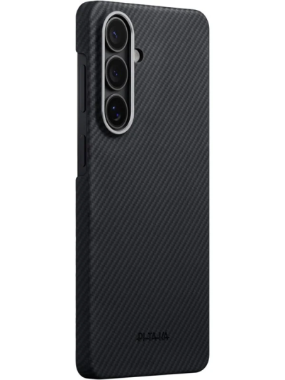 PITAKA Edge Mobildeksel for Samsung Galaxy S26 - MagSafe-kompatibel Svart/Grey Twill PITAKA Edge Mobildeksel for Samsung Galaxy S26 - MagSafe-kompatibel Svart/Grey Twill