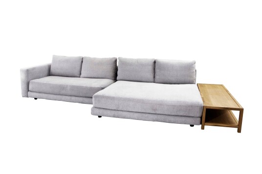 Cane line Scale divansofa Light grey 2 seter modul 2 seter sjeselong armlen H & sidebord Grå