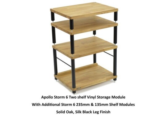 Atacama Apollo Storm 6 eik Vinyloppbevaring Base/modul + 2 hyller Naturlig