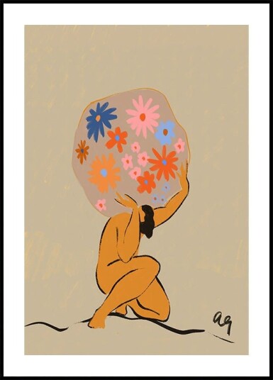 World On Her Shoulders Poster Plakat / 70x100cm