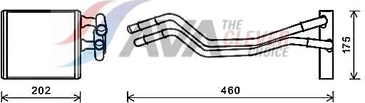 Varmeapparat register AVA COOLING SYSTEMS FDA6455