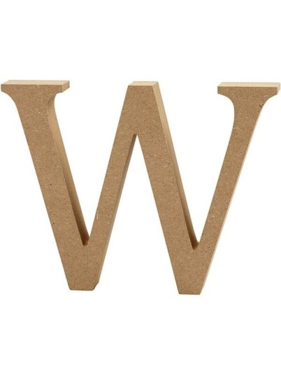 Creativ Company Letter W MDF 8cm 1pc. Creativ Company Letter W MDF 8cm 1pc.