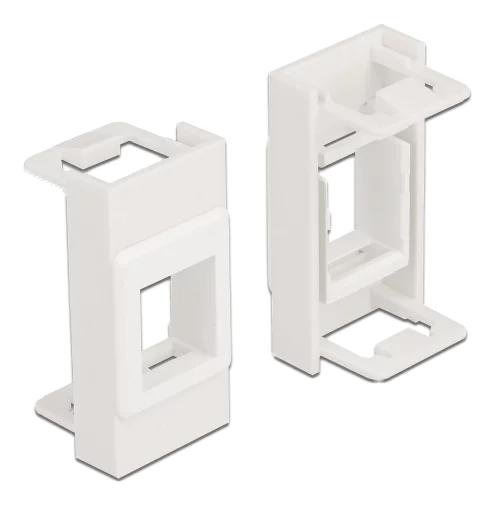 DeLOCK Easy 45 Modul Keystone Holder 1 Port Hvit 22,5 x 45 mm DeLOCK Easy 45 Modul Keystone Holder 1 Port Hvit 22,5 x 45 mm