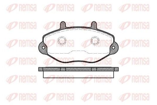 Bremseklosser REMSA 0392.00 Bremseklosser REMSA 0392.00