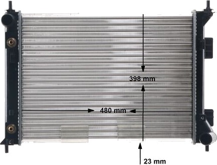 MAHLE CR 2107 000S Radiator motorkjøling MAHLE CR 2107 000S Radiator motorkjøling