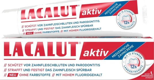 Lacalut Aktiv Hydroxyapatite Tannkrem mot periodontal sykdom 100 ml