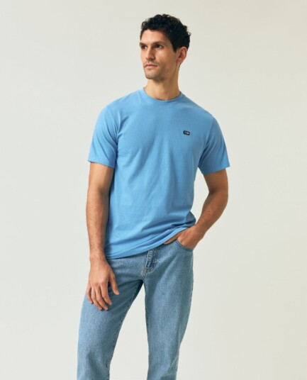 Lexington Clothing Classic Organic Cotton Logo Tee - Blue - M