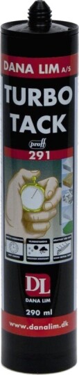 Dana Lim Monteringslim Turbo Tack 291 Hvit 290ml