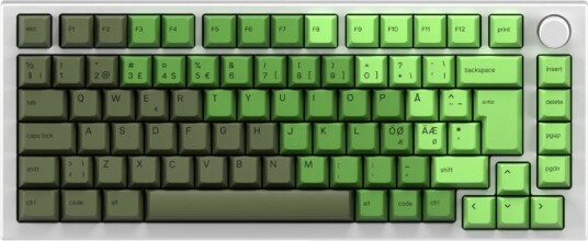 Glorious GMMK Pro 75% ISO White Ice x Olive Bundle 