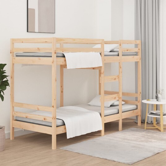 vidaXL Køyeseng 90x200 cm heltre furu