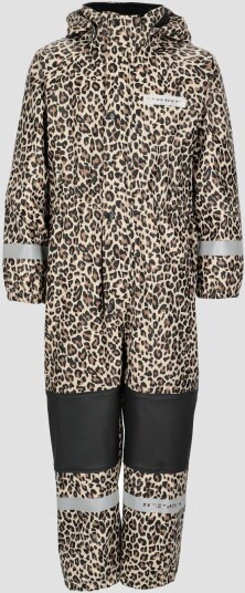 Swedemount Drop Fleece Rain Suit Jr Black/Leopard 90 Overalls I Fleece