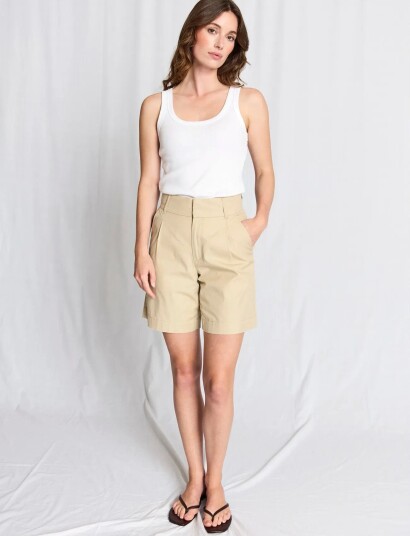 Bruun & Stengade Bs Nora Regular Fit Shorts Beige 34