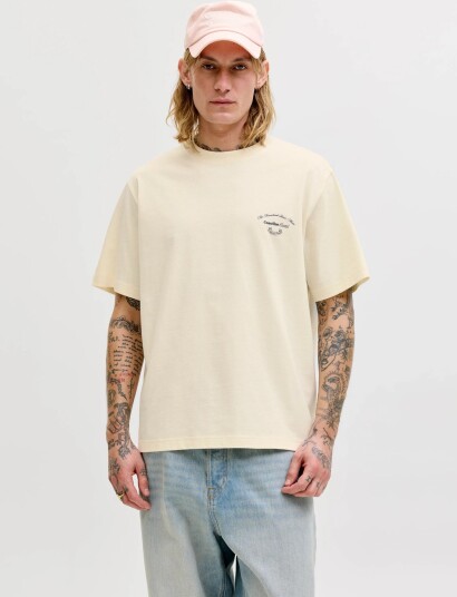 Jack & Jones Jormontauk Photo Back Tee Ss Cn Cream XS