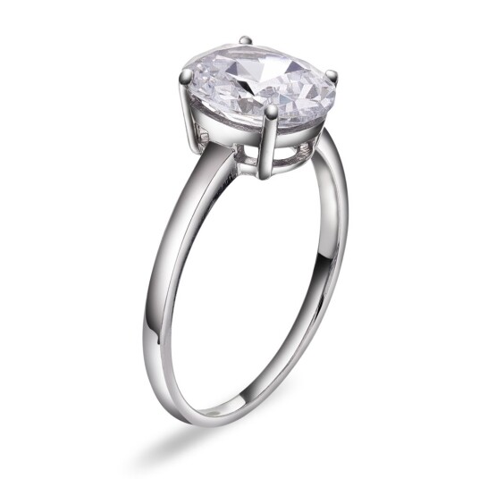 Pan Jewelry Lyra ring i sølv med zirkonia størrelse Ring i sølv med zirkonia 62
