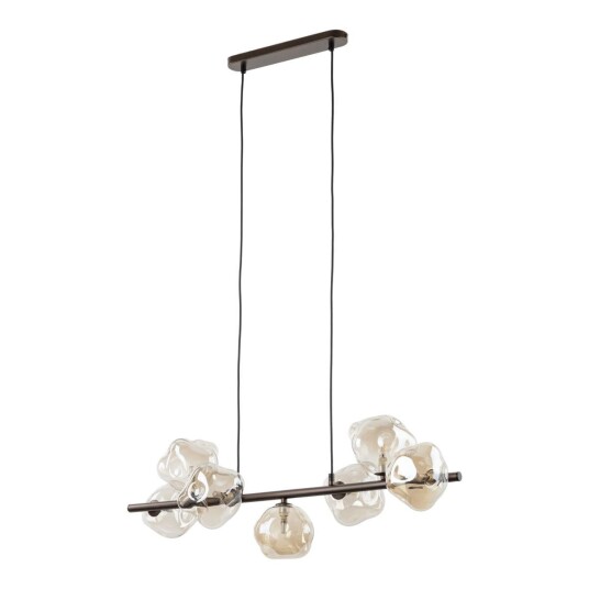 Lava takpendel 7 lys 90 cm Brun