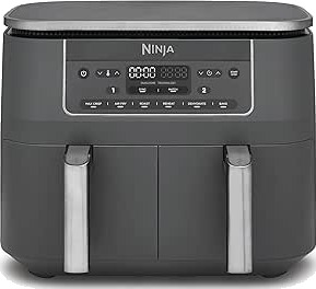Ninja Dual Zone Airfryer 7,6 L Dobbel Varmluftsfrityr Grå DZ300EU Ninja Dual Zone Airfryer 7,6 L Dobbel Varmluftsfrityr Grå DZ300EU