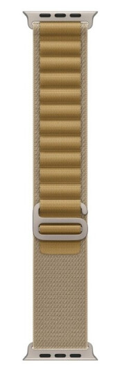 Apple 49mm Tan AlpineLoop -Small Natural Titanium Finish