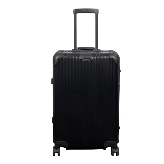 Borg Living Aluminiumskoffert - Svart - 68 liter - Luksuriøs reisekoffert med TSA-lås