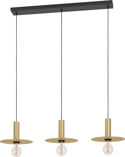 EGLO Pendel Escandell 3 Light Messing Takpendler