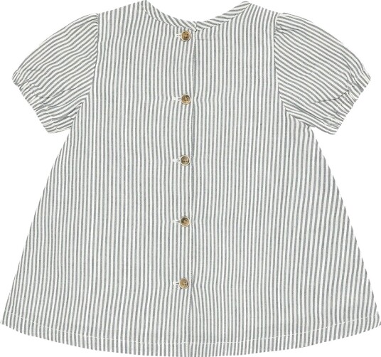 Huttelihut Dress Ss Yd Stripe Grey 80