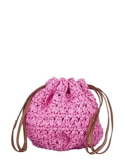 Becksöndergaard Mesh Straw Bina Bag Pink