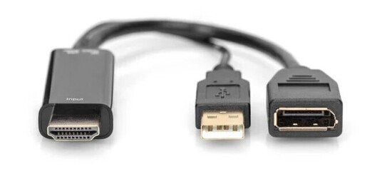 DIGITUS 4K HDMI HDMI to DisplayPort Adapter