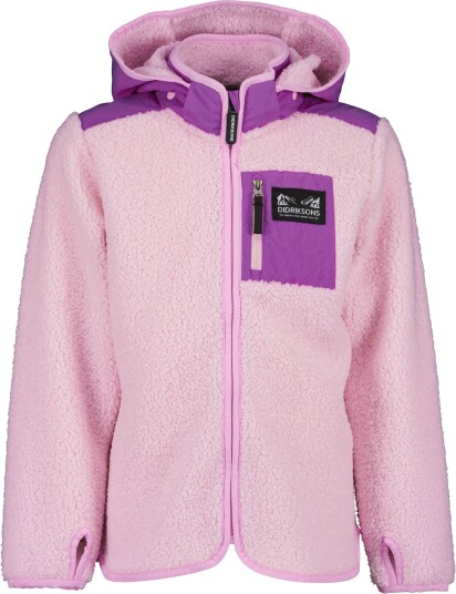 Didriksons Exa Kids Fullzip Orchid Pink Orchid Pink 160 Didriksons Exa Kids Fullzip Orchid Pink Orchid Pink 160