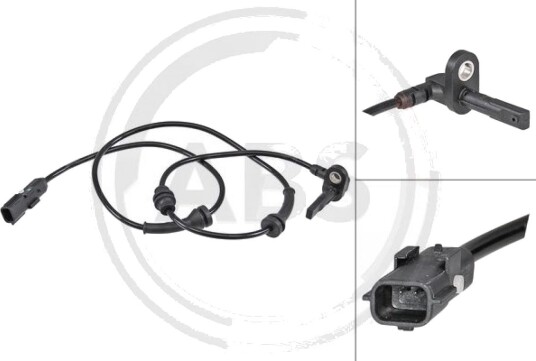 Sensor, ABS A.B.S. 30208 Sensor, ABS A.B.S. 30208