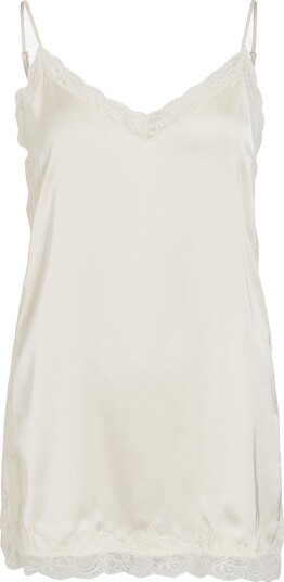 Vila Singlet Vionara Lace Singlet/Spi Grå