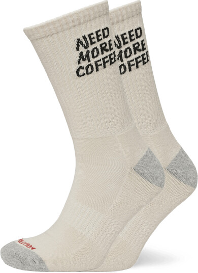 Revolution Jaquard Crew Sock   Cream   ONE SIZE