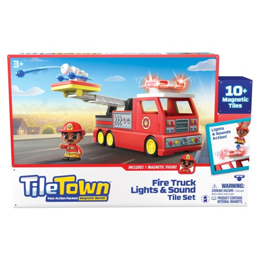 Tile Town Brannbil Magnetsett 17 Brikker Tile Town Brannbil Magnetsett 17 Brikker
