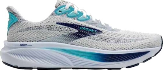 Brooks Ghost 17 Herre White/Beacon Blue/Ipanema 46.5