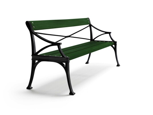 Byarums bruk Lessebo sofa Svart/grønnlakkert furu 200 cm Svart