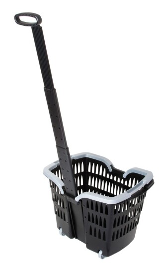 Sykkelkurv Med Trolly Håndtak 22.2 31.8 MM Styre Sykkelkurv Med Trolly Håndtak 22.2 31.8 MM Styre