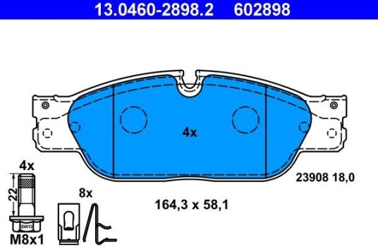 Bremseklosser ATE 13.0460 2898.2