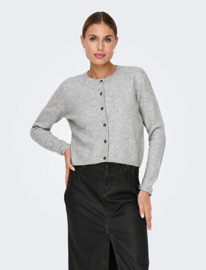 JDY Jdychloe Life L/S Cardigan Knt Noos Grey S