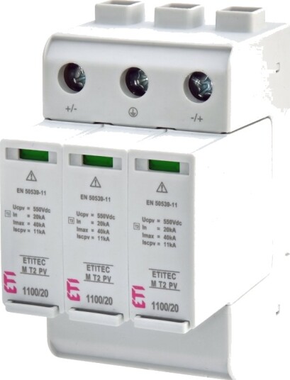 Eti-Polam Overspenningsvern PV Type 2 C ETITEC M T2 PV 1100/20 Y